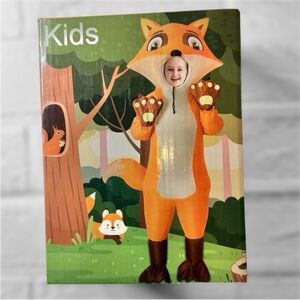 New Inflatable Fox Costume for Kids - Orange and Brown